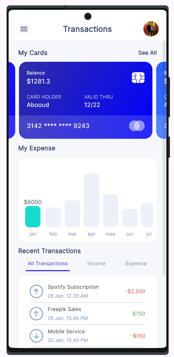 Bank Dash mobile screen 5