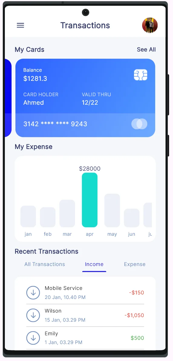 Bank Dash mobile screen 6