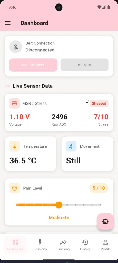EndoCare mobile screen 7